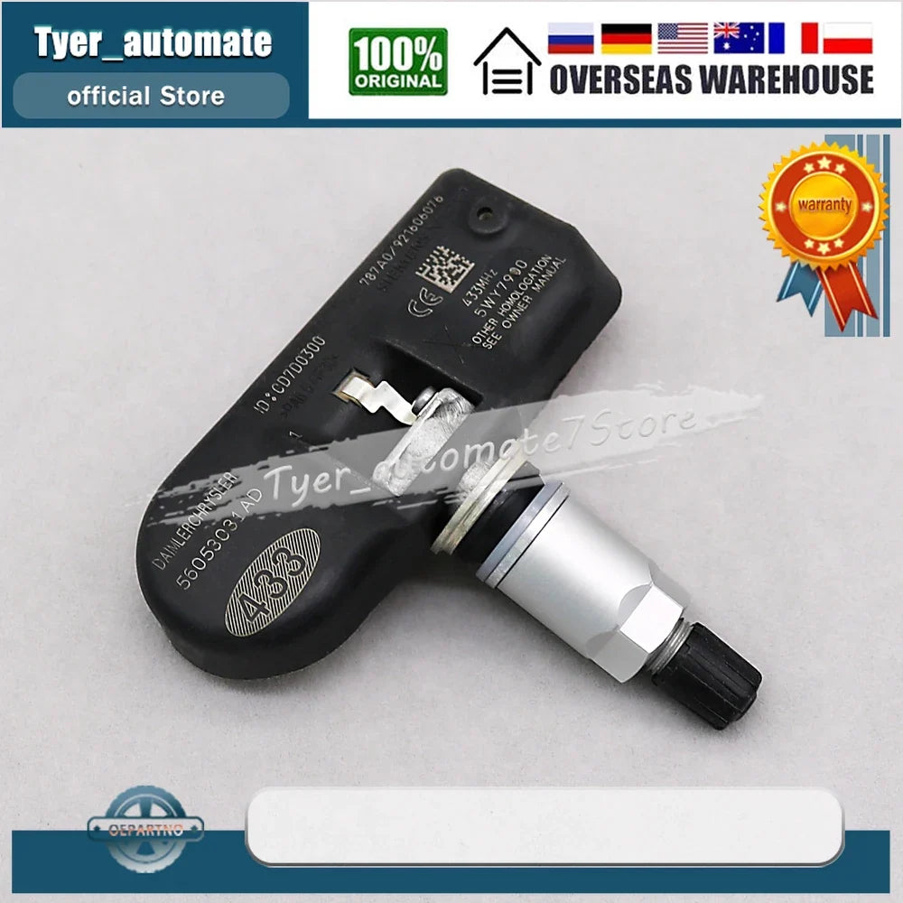 4PCS 433MHz TPMS Tire Pressure Monitoring System Sensor | For Chrysler Dodge Vehicles