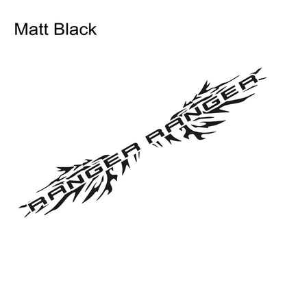 Splash Bed Side Decal for Ford Ranger Raptor XL / XLT / Lariat | 2-Piece Matte Vinyl Truck Graphic