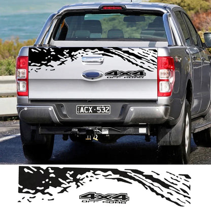 Universal 4x4 Off-Road Tailgate Decal | Fits Ford Ranger, Isuzu D-Max, Chevrolet, VW Amarok, Toyota Hilux & More
