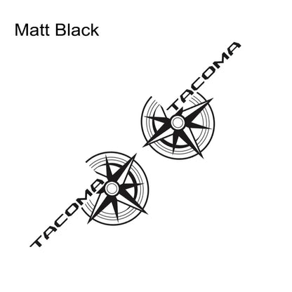 Compass Trunk Bed Side Decal for Toyota Tacoma TRD | 2-Piece Vinyl Film Graphics