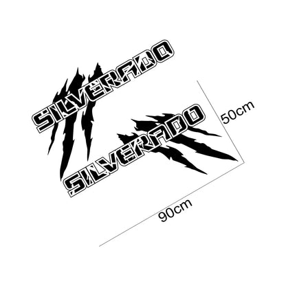 Claw Style Bed Side Decal for Chevrolet Silverado 1500 / 2500 / Z71 / S10 | Pickup Vinyl Graphic