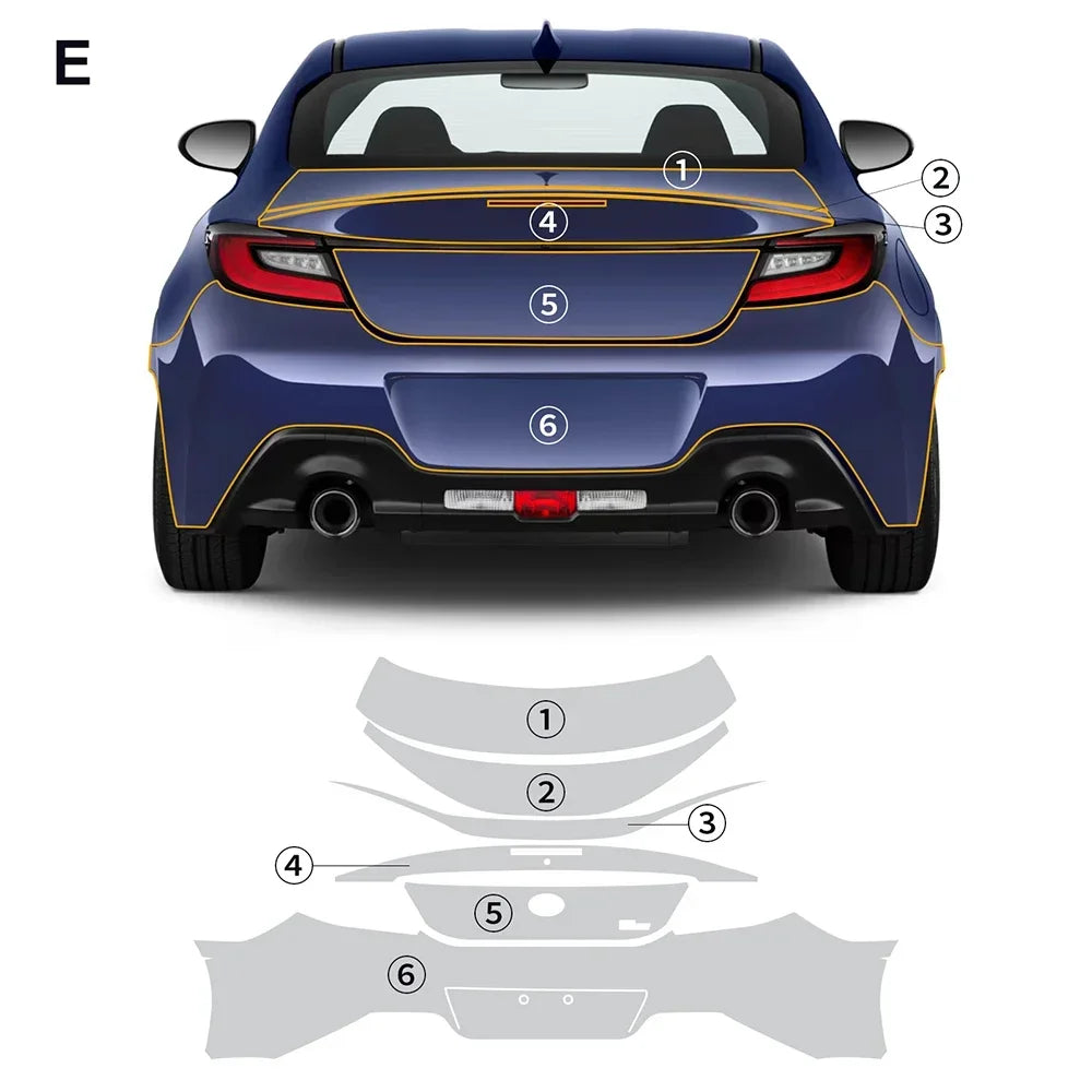 Precut PPF for Toyota GR86 (2021–2025) | TPU Paint Protection Film Clear Bra