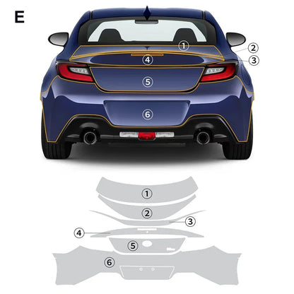 Precut PPF for Toyota GR86 (2021–2025) | TPU Paint Protection Film Clear Bra