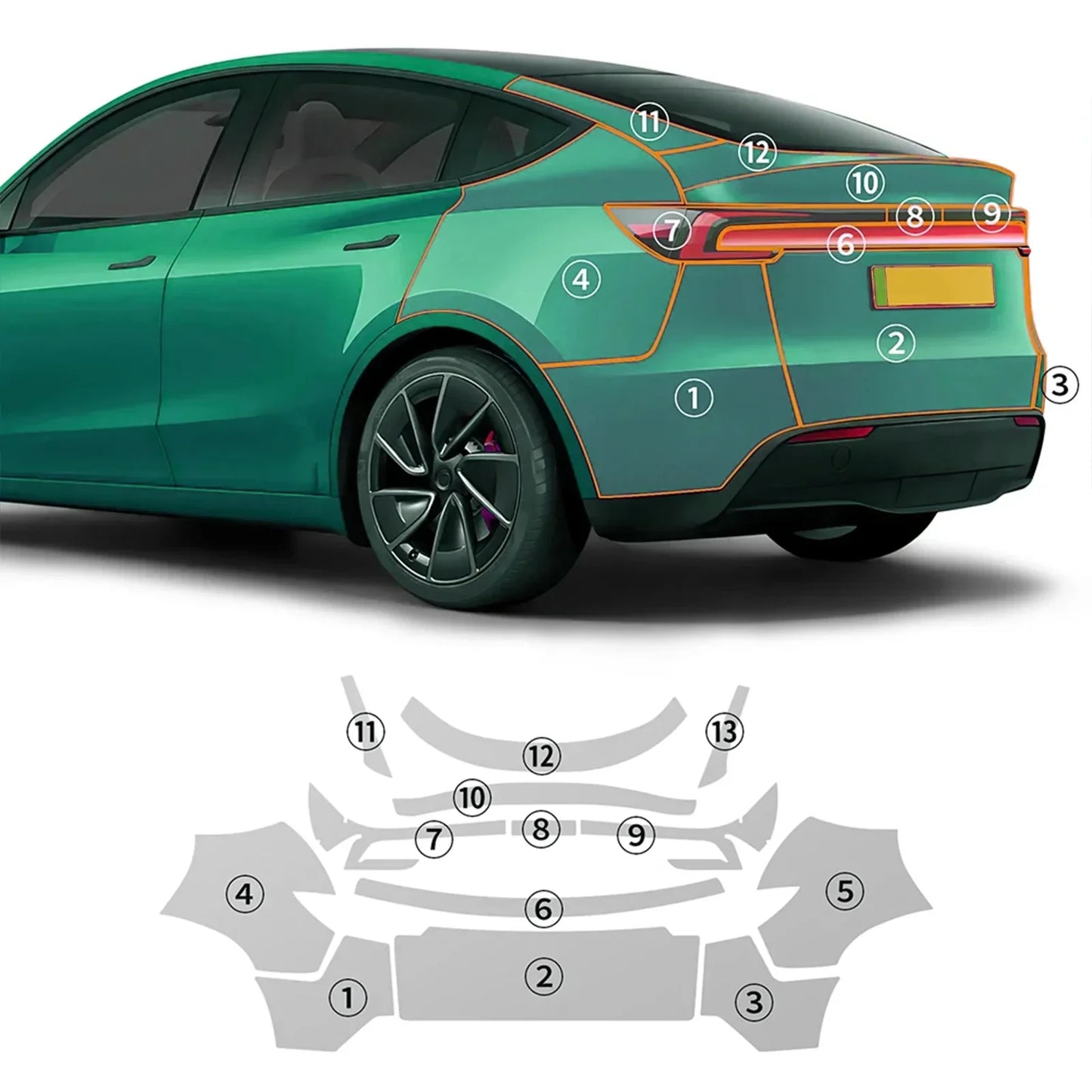 Precut PPF for Tesla Model Y Juniper (2025–2026) | 9-Mil TPU Scratch-Resistant Paint Protection