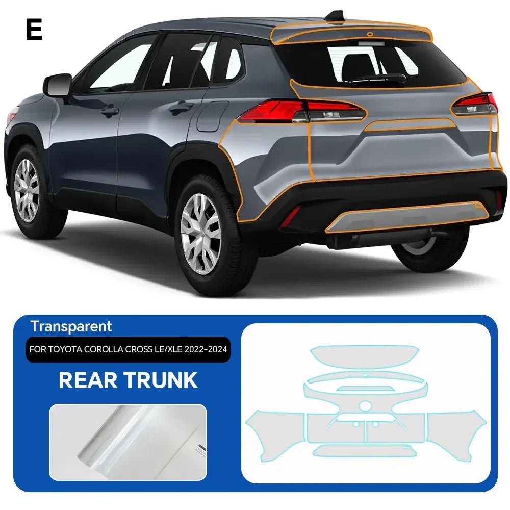 Precut PPF for Toyota Corolla Cross LE / XLE (2022–2024) | TPU Paint Protection Film