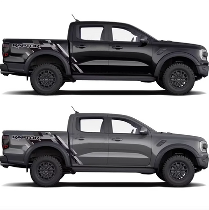 Blackout Bedside, Tailgate & Bumper Decal Kit for Ford Ranger (2022–2024) | Precut Vinyl Graphics