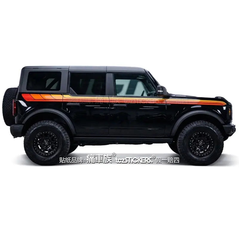 Full-Body Appearance Modification Sport Vinyl Decal Kit for Ford Bronco | Customized PVC Wrap