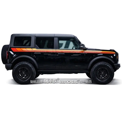 Full-Body Appearance Modification Sport Vinyl Decal Kit for Ford Bronco | Customized PVC Wrap