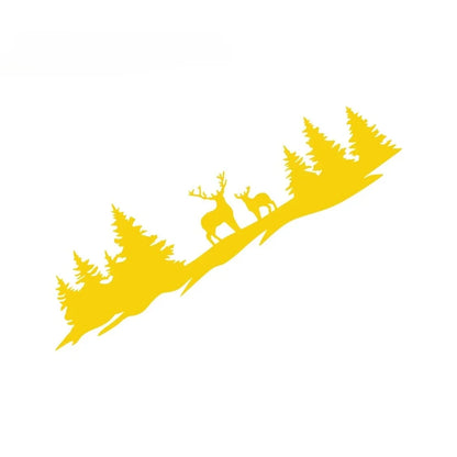Hunting Deer & Trees Tailgate Decal | 4x4 Off-Road Vinyl Sticker for Pickup Trucks & SUVs