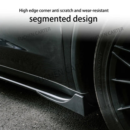 ABS Side Skirt Extension Body Kit for Tesla Model Y Juniper (2025) | Fast Aero Gloss Finish