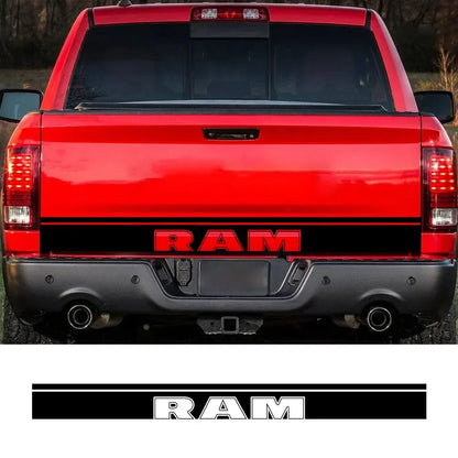 Rear Tailgate Letter Graphic Decal for Dodge RAM 1500 / 2500 | Custom Vinyl Truck Sticker