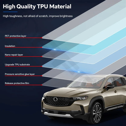 Precut PPF for Mazda CX-50 (2023–2025) | TPU Headlight, Mirror & Pillar Paint Protection Film