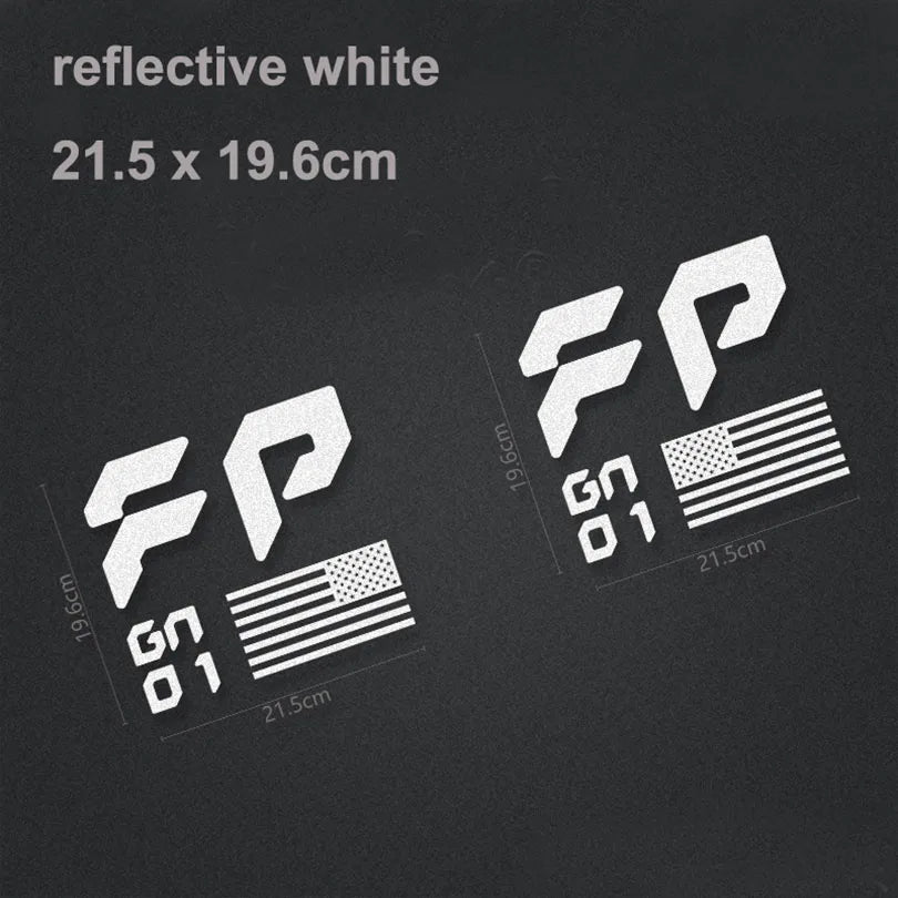 FP Performance USA Flag Bedside Decal for Ford F-150 / F-250 Raptor (Gen 1, 2 & 3) | Vinyl Sticker Pair