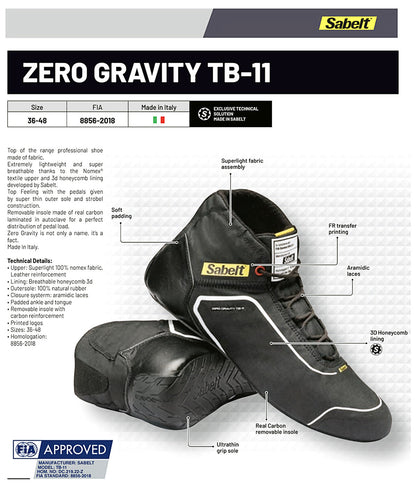Sabelt TB-11 Zero Gravity Race Shoe