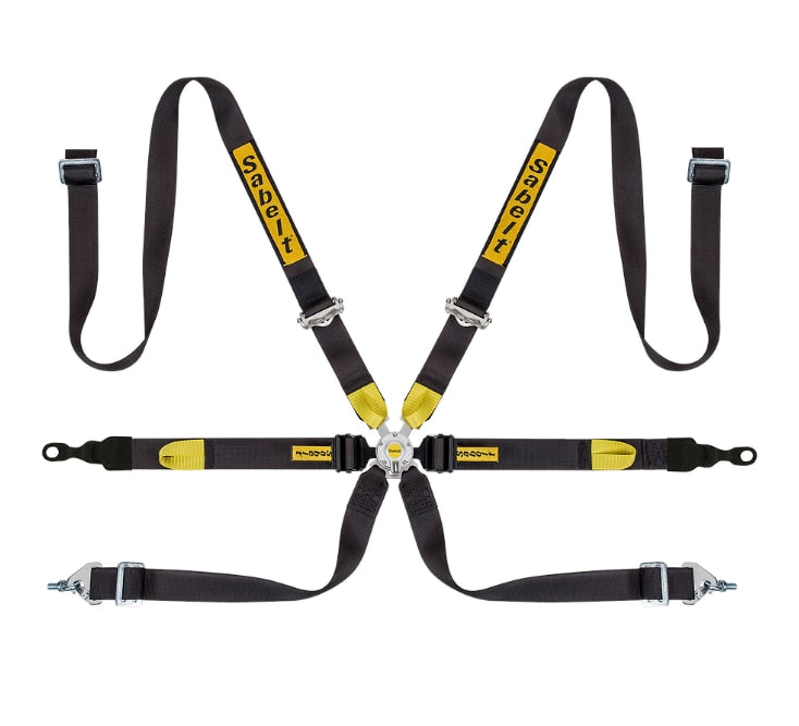 Sabelt Silver Series Enduro 6 Point Racing Harness | Porsche GT2/GT3/GT4
