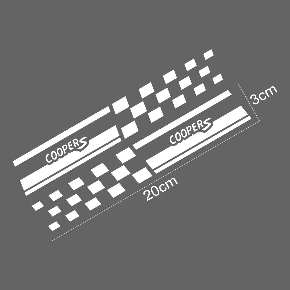 B-Pillar Window Decal for Mini John Cooper Works (R55, R56, R59, R60, R61) | 2-Piece Vinyl Sticker