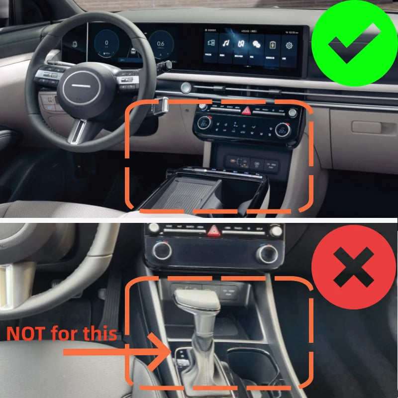 For Hyundai Tucson NX4 2025 2026 Center Console USB Port Frame Trim
