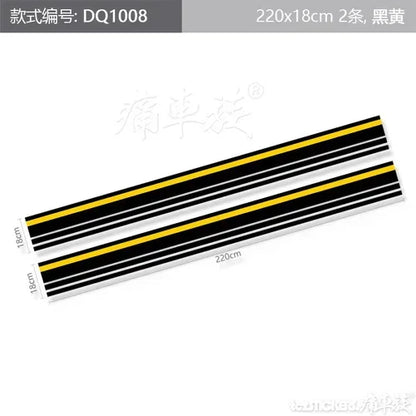 Stylish Dynamic Full-Body Appearance Vinyl Decal Kit for Dodge Charger | PVC Personality Wrap