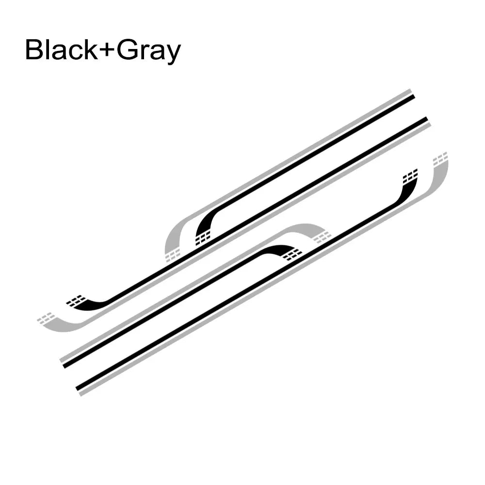 Camper Van Door & Waistline Graphic Decal for Fiat Ducato / Peugeot Boxer / Citroen Relay | 4-Piece Vinyl Kit