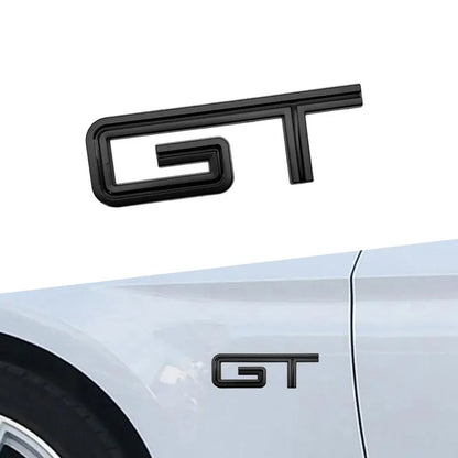 3D Chrome Metal GT Trunk Badge for Ford Mustang | Rear Decal Emblem Sticker