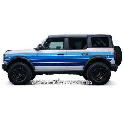 Full-Body Appearance Modification Sport Vinyl Decal Kit for Ford Bronco | Customized PVC Wrap