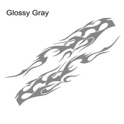 Flame Graphics Side Body Sticker | 2-Piece Universal Vinyl Sports Racing Decal