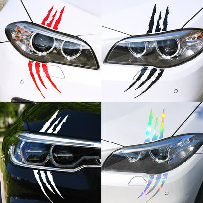Ghost Claw Hood Vinyl Sticker | Creative Reflective Modification Decal for Cars