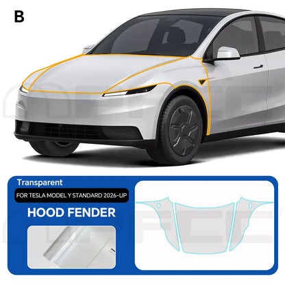 Precut PPF for Tesla Model Y Standard (2026+) | TPU Paint Protection Film Clear Bra
