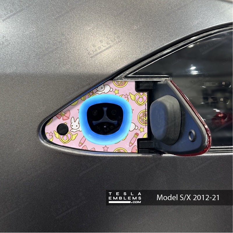Moon Rabbit Tesla Charge Port Wrap | Model X