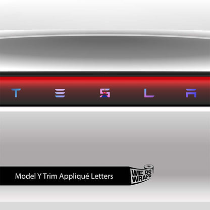 Magical Girl Tesla Emblem Decals (Front + Back) | Model Y