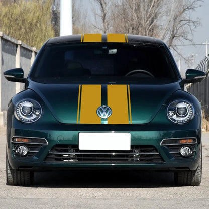 Hood, Roof & Trunk Racing Stripe Kit | Full-Length Vinyl Decal for Cars & Trucks
