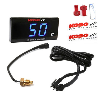 DC 12V Motorcycle Temperature Meter Motorcycle Water Temperature Digital Hygrometer Thermometer Sensor Meter Sensor Adapter