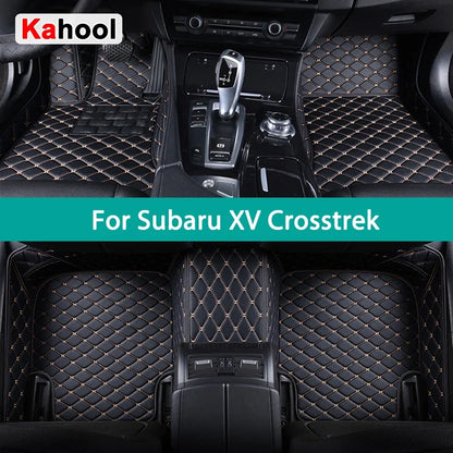 Custom Floor Mats for Subaru XV Crosstrek Synthetic Fiber Leather Style Car Mats