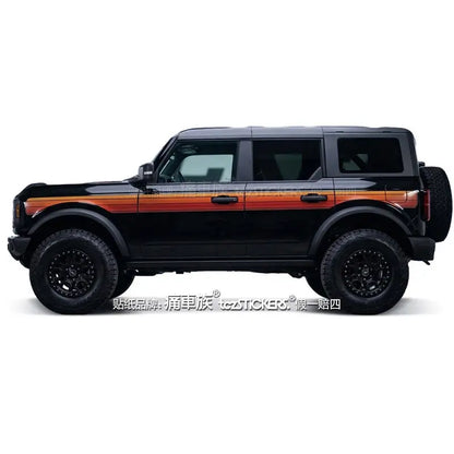 Full-Body Appearance Modification Sport Vinyl Decal Kit for Ford Bronco | Customized PVC Wrap