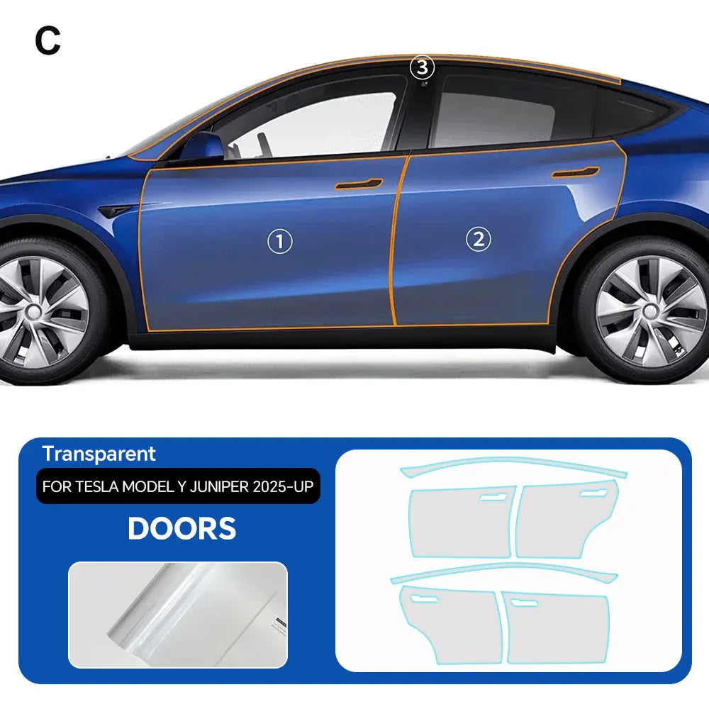Precut PPF for Tesla Model Y Juniper (2025–2026) | 9-Mil Anti-Scratch TPU Film Full Coverage