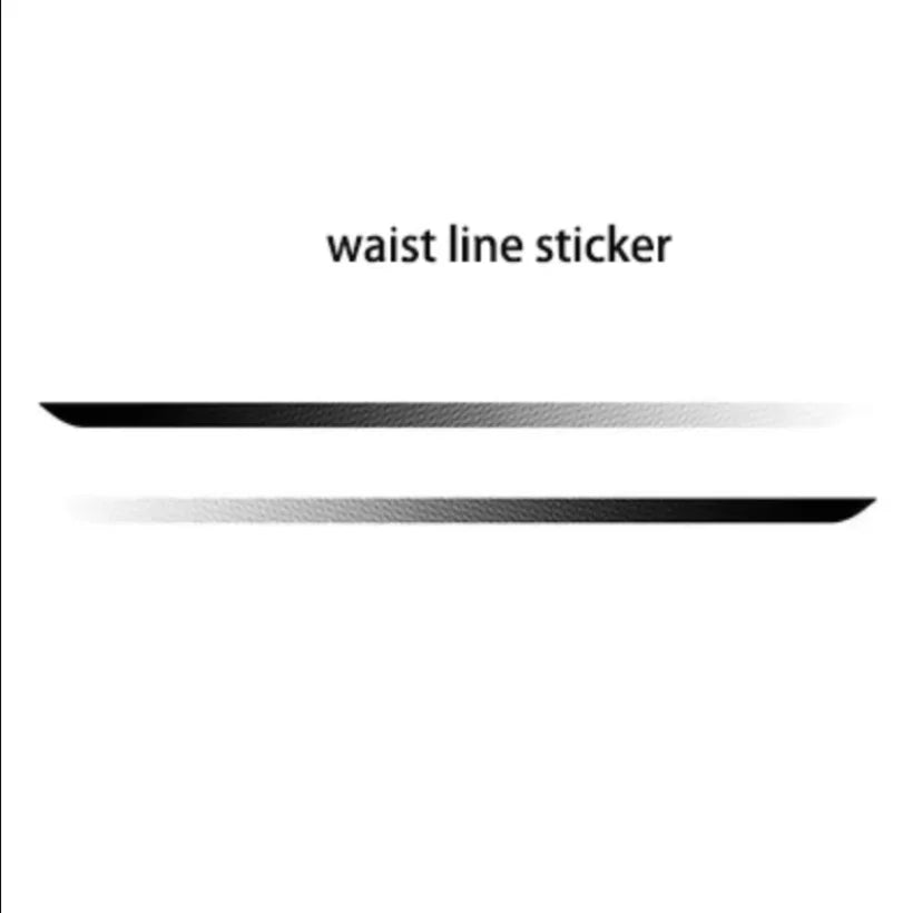 Gradient Hood Stripe & Waistline Decal for Ford Mustang (2018–2021) | Sport Modified Vinyl Graphics