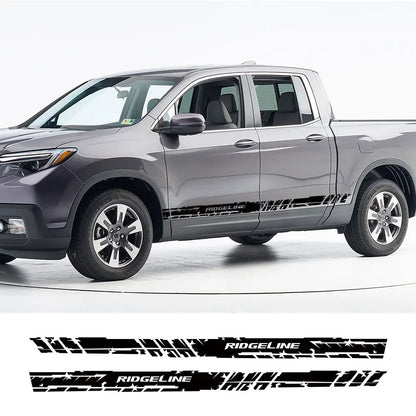 Door Side Skirt Stripe Decal for Honda Ridgeline | 2-Piece Vinyl Pickup Truck Graphic