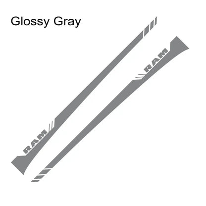 Dodge RAM Door Side Skirt Graphic Decal Kit (2 Pcs) – Custom Vinyl Sticker | 1500, 2500, Rebel, RTX | 12 Finishes