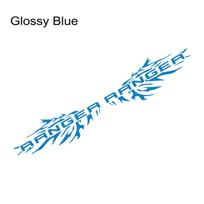 Splash Bed Side Decal for Ford Ranger Raptor XL / XLT / Lariat | 2-Piece Matte Vinyl Truck Graphic