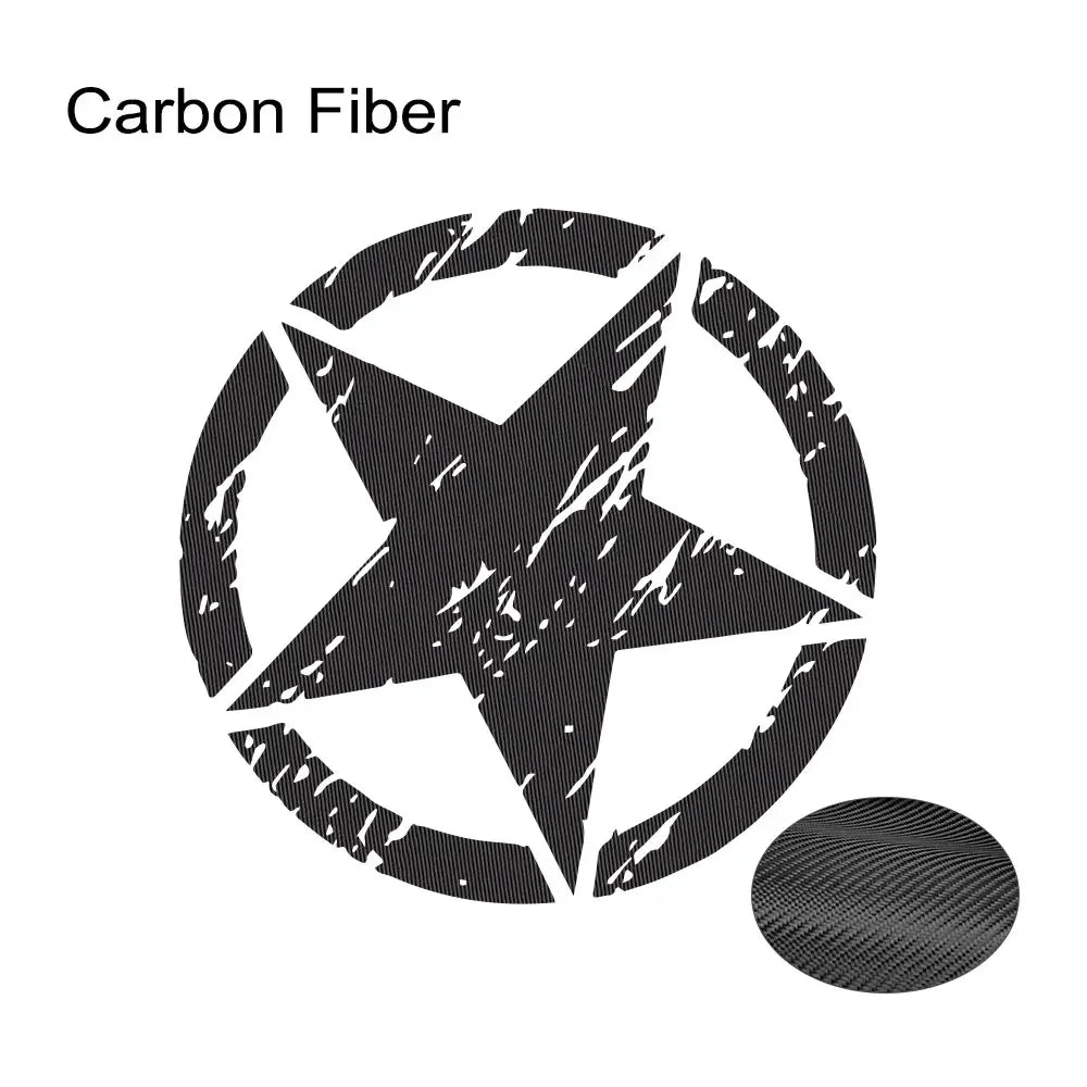 Hood & Door Star Decal for Jeep Cherokee / Patriot / Compass / Wrangler JK/JL/TJ/YJ | Vinyl Sticker