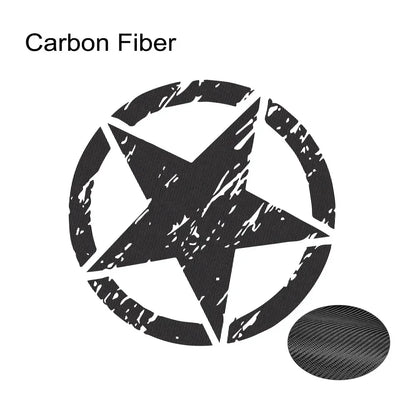 Hood & Door Star Decal for Jeep Cherokee / Patriot / Compass / Wrangler JK/JL/TJ/YJ | Vinyl Sticker