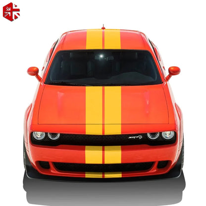 Front-to-Rear Racing Stripe Body Decal Kit | Hood, Roof, Trunk & Bonnet Vinyl Graphics