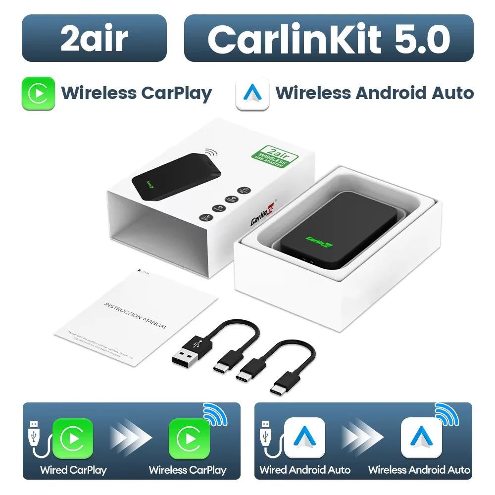 Wireless CarPlay Android Auto Adapter for Car