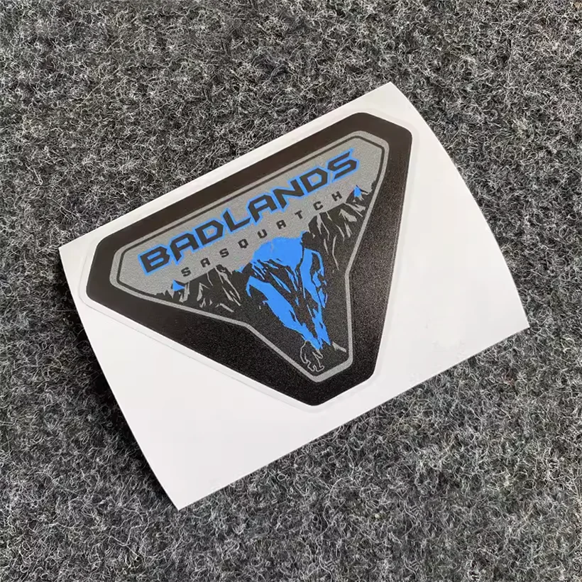 Badlands Sasquatch Fender Vent Decal for Ford Bronco | Forest Mountain Emblem Vinyl Sticker