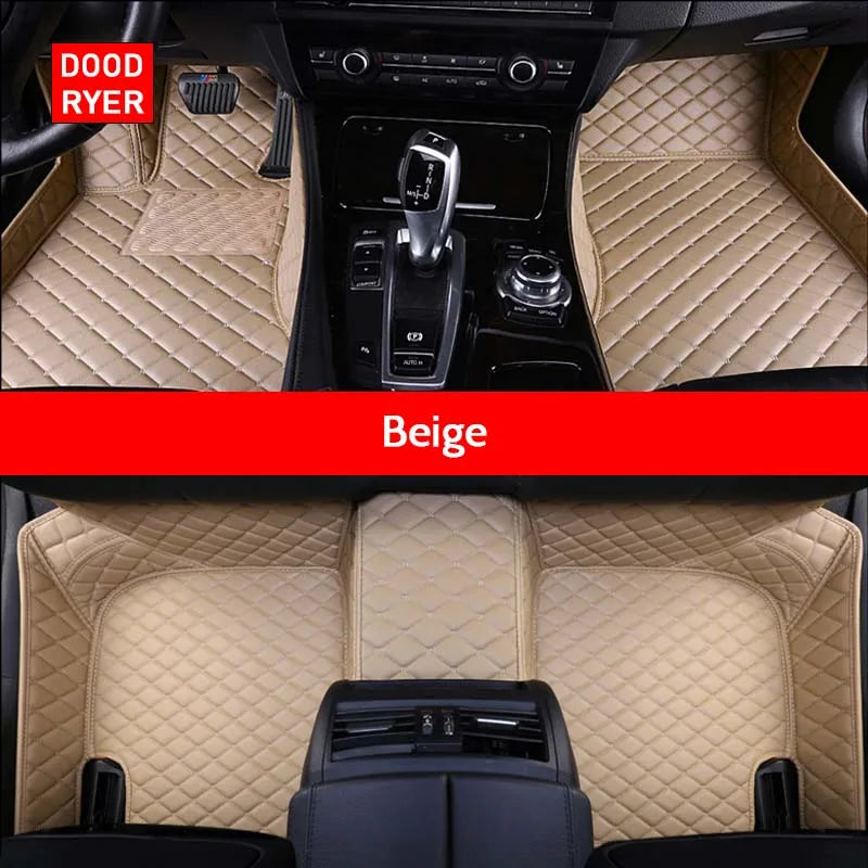 Custom Floor Mats For Jeep Grand Cherokee Synthetic Fiber With Artificial Leather Trim