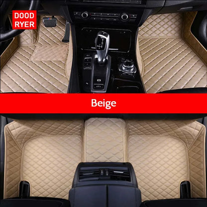 Custom Floor Mats For Jeep Grand Cherokee Synthetic Fiber With Artificial Leather Trim