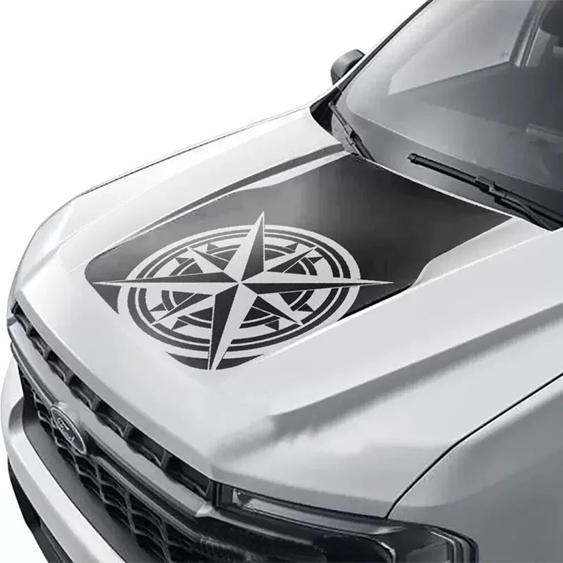 Ford Maverick Hood Scoop Decal Kit – Matte Vinyl Wrap Overlay (2022–2023)