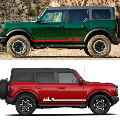 Bigfoot Side Stripe Decal for Ford Bronco (2021–2024) | Waterproof Off-Road Vinyl Graphics