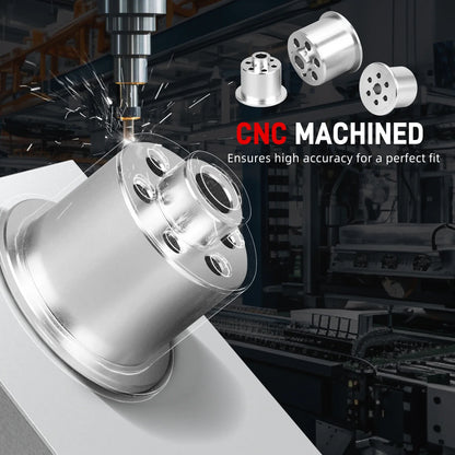 BMW E46 3 Series & E85 Z4 Solid Billet Aluminium Rear Differential Bushing Set 1999 - 2008 (Excludes E46 M3 / Z4M / Replaces 33176770788 / 33176751808 / 33171093175 / 33171093565)