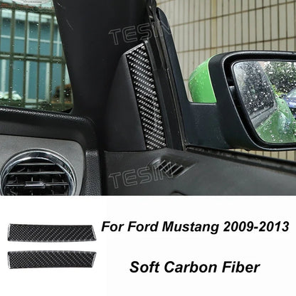 Carbon Fiber Grain Interior & Exterior Decoration Sticker for Ford Mustang (2009-2014) | Kit